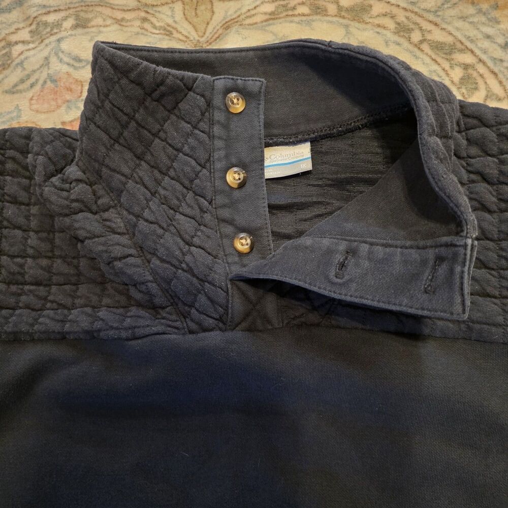 Columbia Quilted Button Neck Pullover Sweatshirt … - image 4